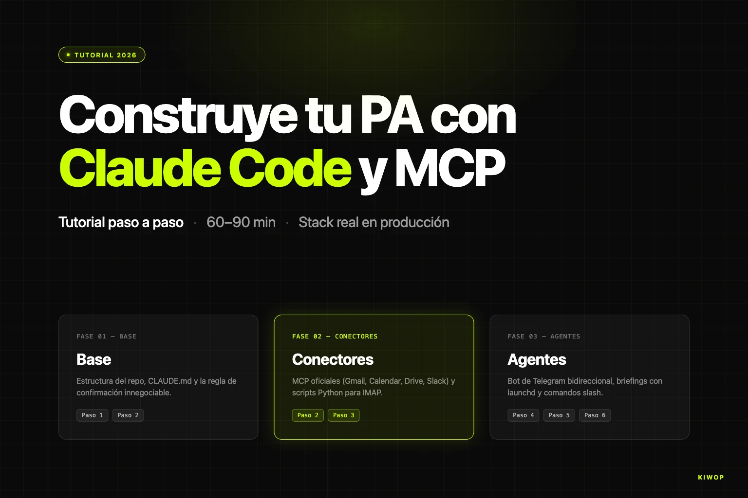 Construye tu asistente personal IA con Claude Code y MCP — hero